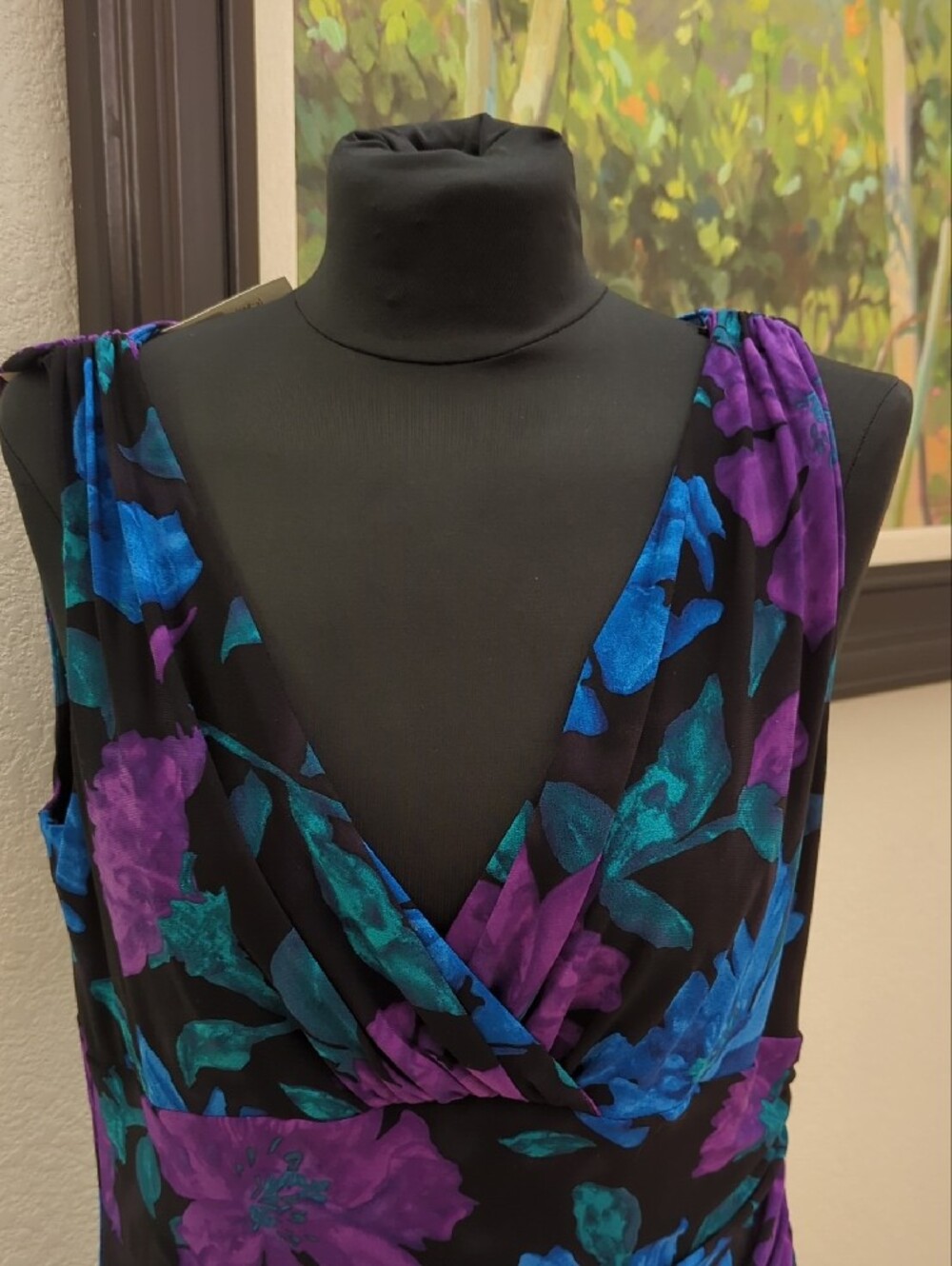 Ralph Lauren Sleeveless Floral Wrap-Style Summer Dress Size 16 👗 - Picture 2 of 9